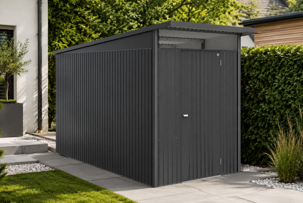 Abri métal BIOHORT AvantGarde ECO A4 porte simple