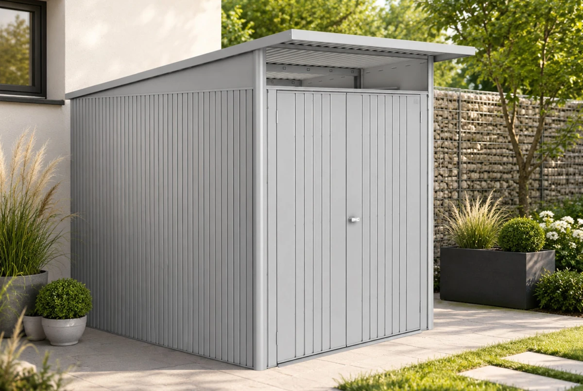 Abri métal BIOHORT AvantGarde ECO A4 porte simple