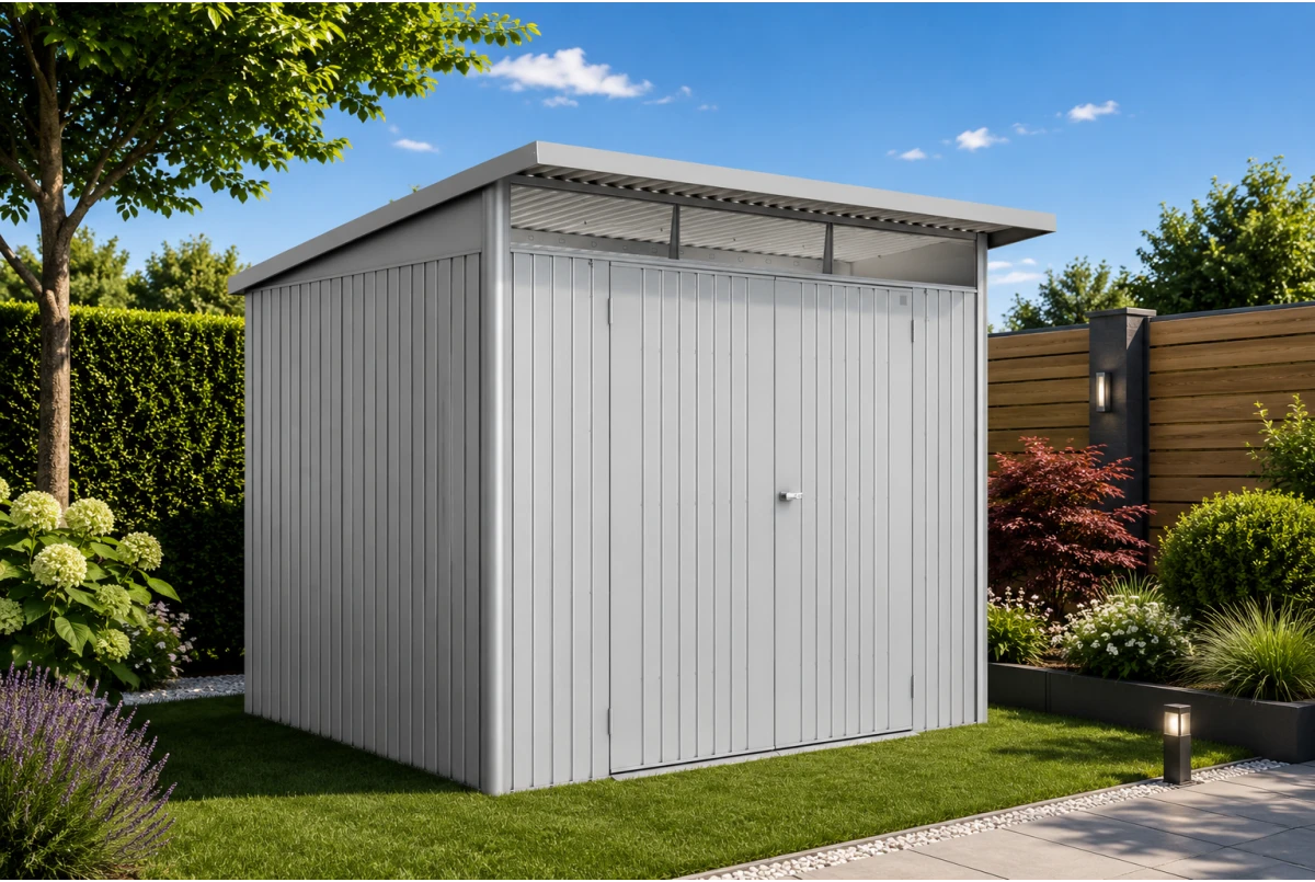 Abri métal BIOHORT AvantGarde ECO A5 double porte