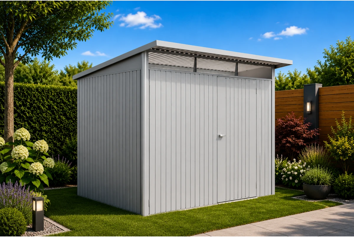 Abri métal BIOHORT AvantGarde ECO A5 porte simple
