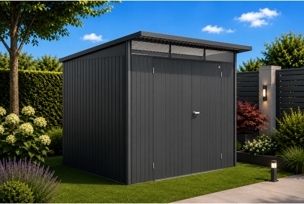 Abri métal BIOHORT AvantGarde ECO A6 double porte