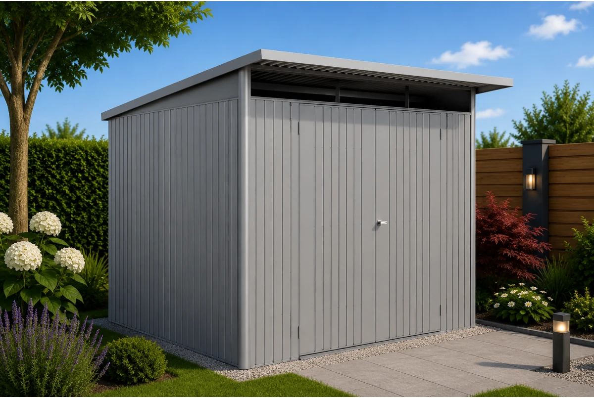 Abri métal BIOHORT AvantGarde ECO A6 double porte