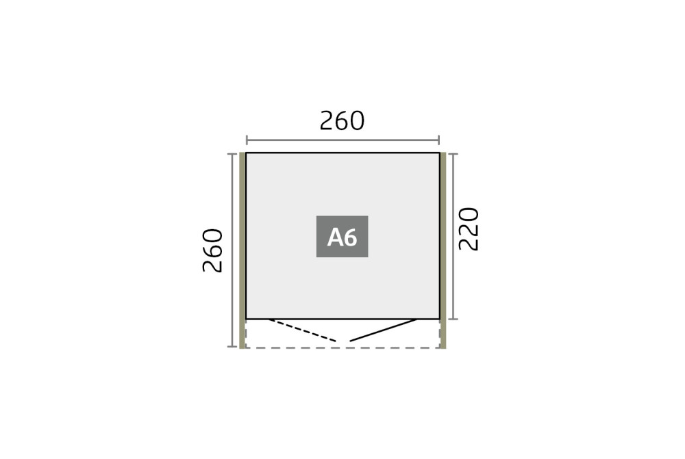 Abri métal BIOHORT AvantGarde ECO A6 porte simple