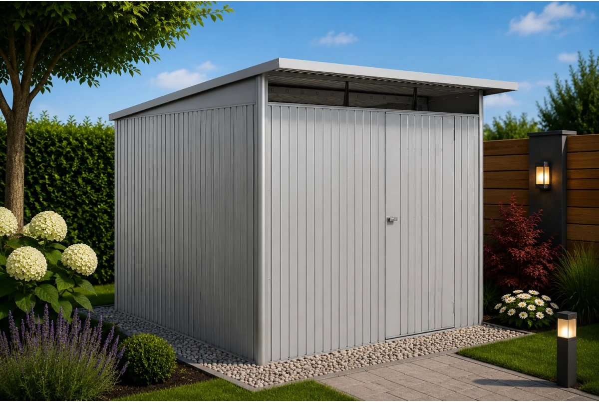 Abri métal BIOHORT AvantGarde ECO A7 porte simple