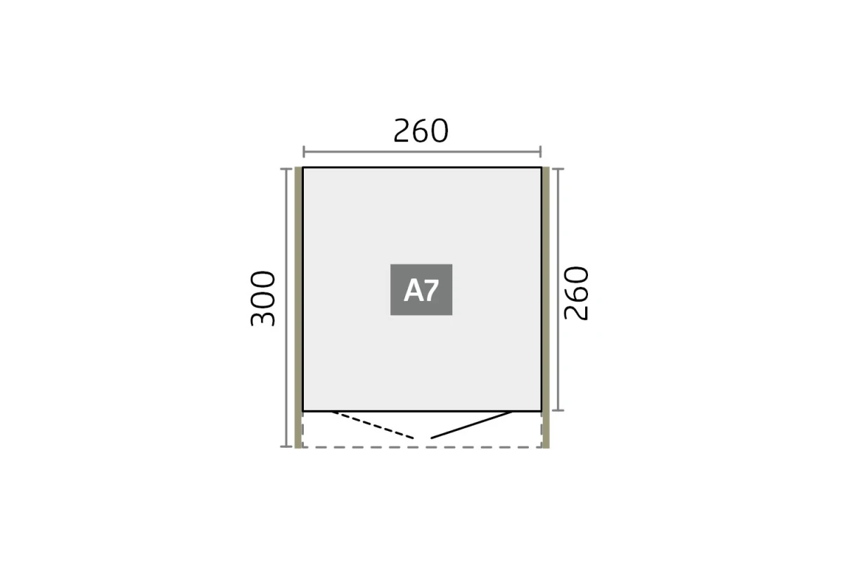 Abri métal BIOHORT AvantGarde ECO A7 porte simple