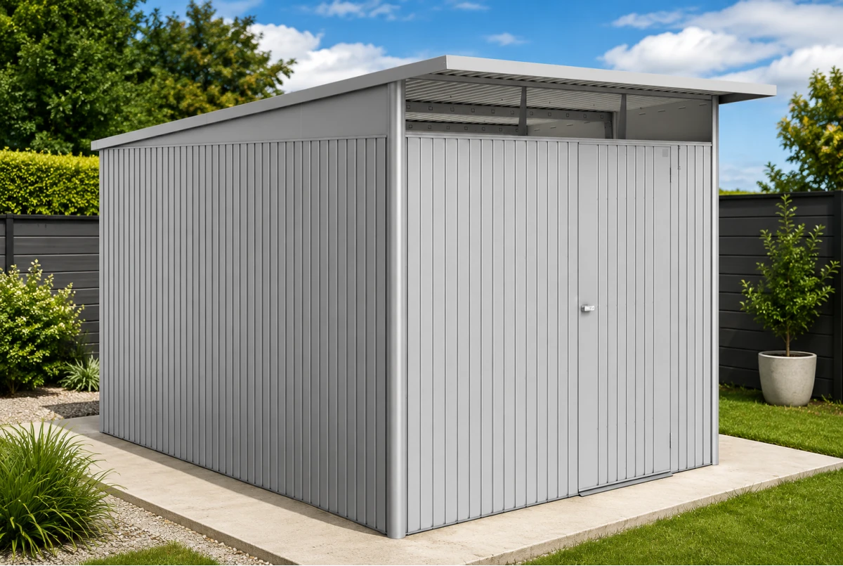 Abri métal BIOHORT AvantGarde ECO A8 porte simple