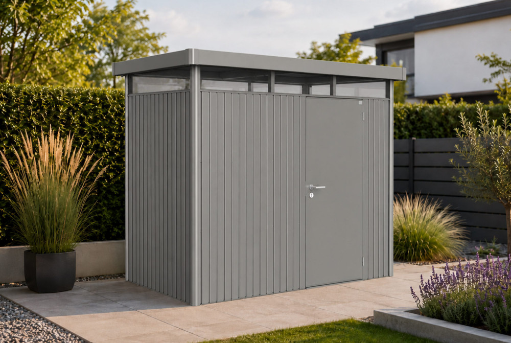 Abri métal BIOHORT HighLine H1 porte simple