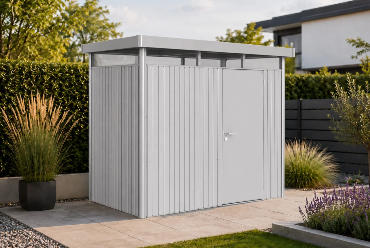 Abri métal BIOHORT HighLine H1 porte simple