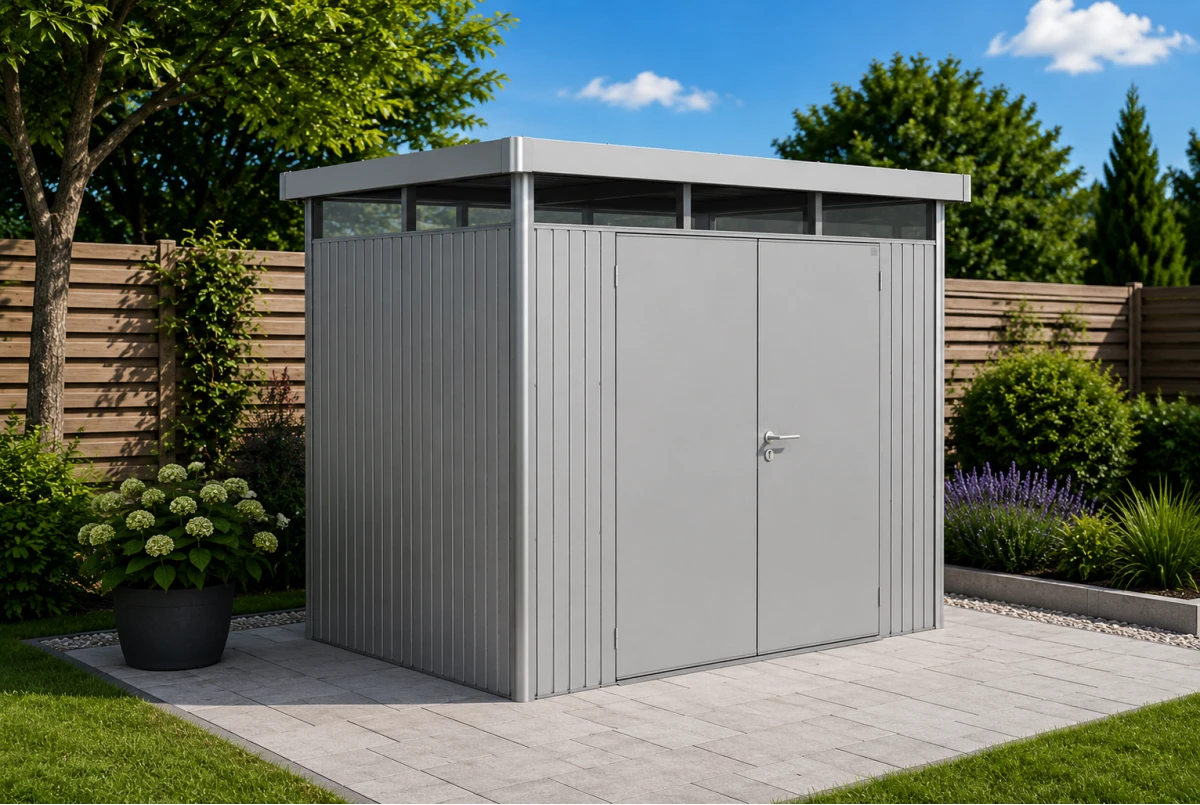 Abri métal BIOHORT HighLine H2 double porte
