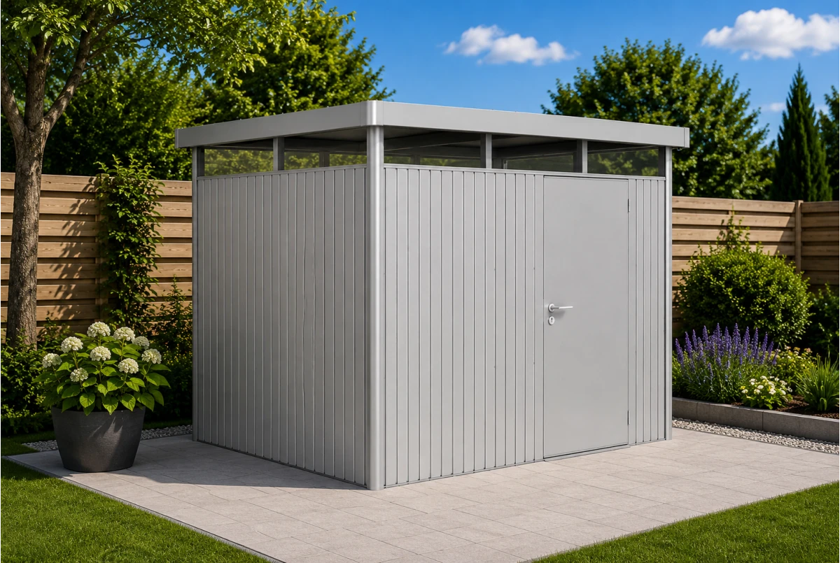 Abri métal BIOHORT HighLine H2 porte simple