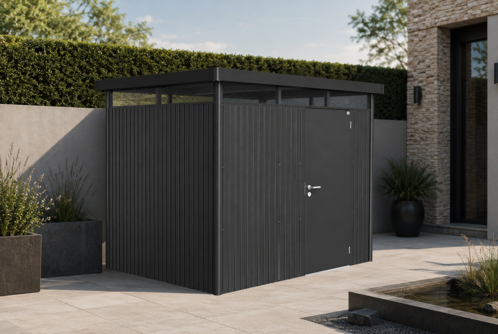 Abri métal BIOHORT HighLine H3 porte simple