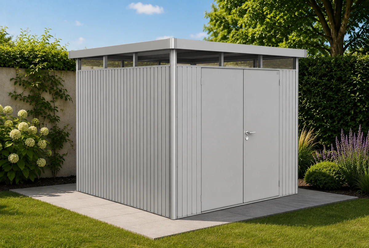 Abri métal BIOHORT HighLine H4 double porte