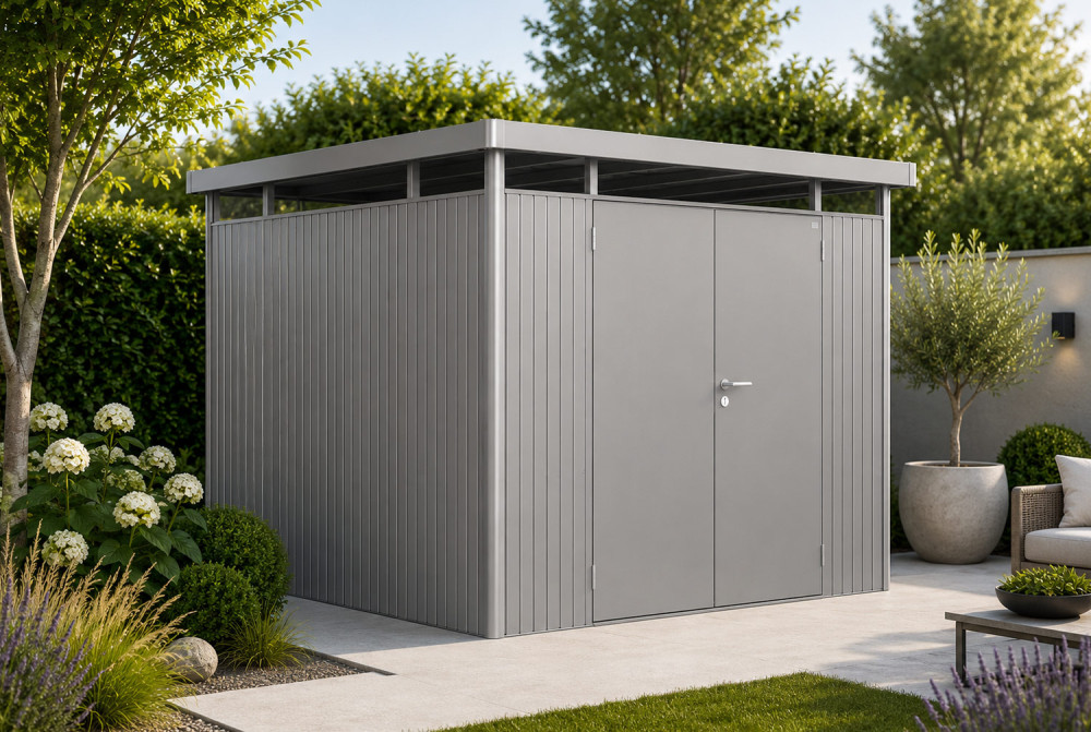 Abri métal BIOHORT HighLine H6 double porte
