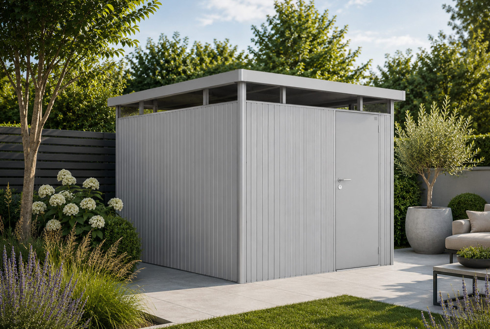 Abri métal BIOHORT HighLine H6 porte simple