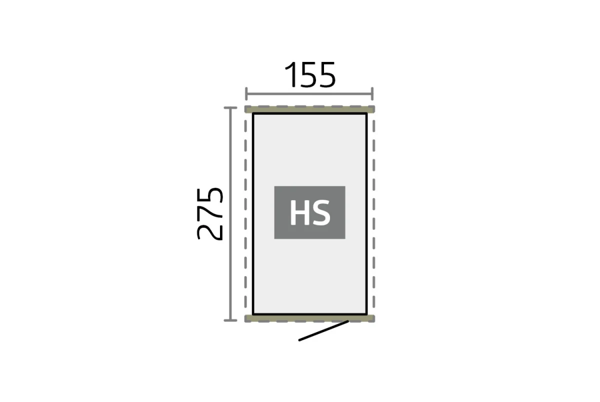 Abri métal BIOHORT HighLine HH1S