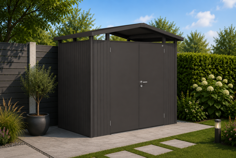 Abri métal BIOHORT Panorama P4 double porte