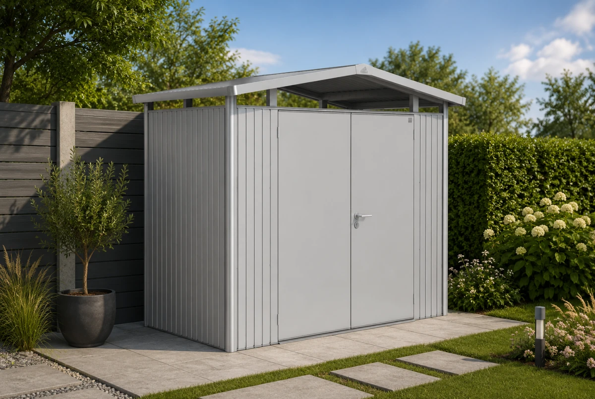 Abri métal BIOHORT Panorama P5 double porte