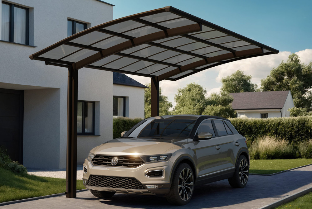 Carport XIMAX PORTOFORTE T60 Rall. – 5,56m×2,07m – 75kg/m²