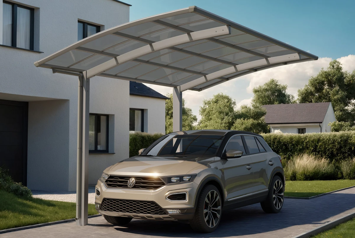 Carport XIMAX PORTOFORTE T60 Rall. – 5,56m×2,07m – 75kg/m²