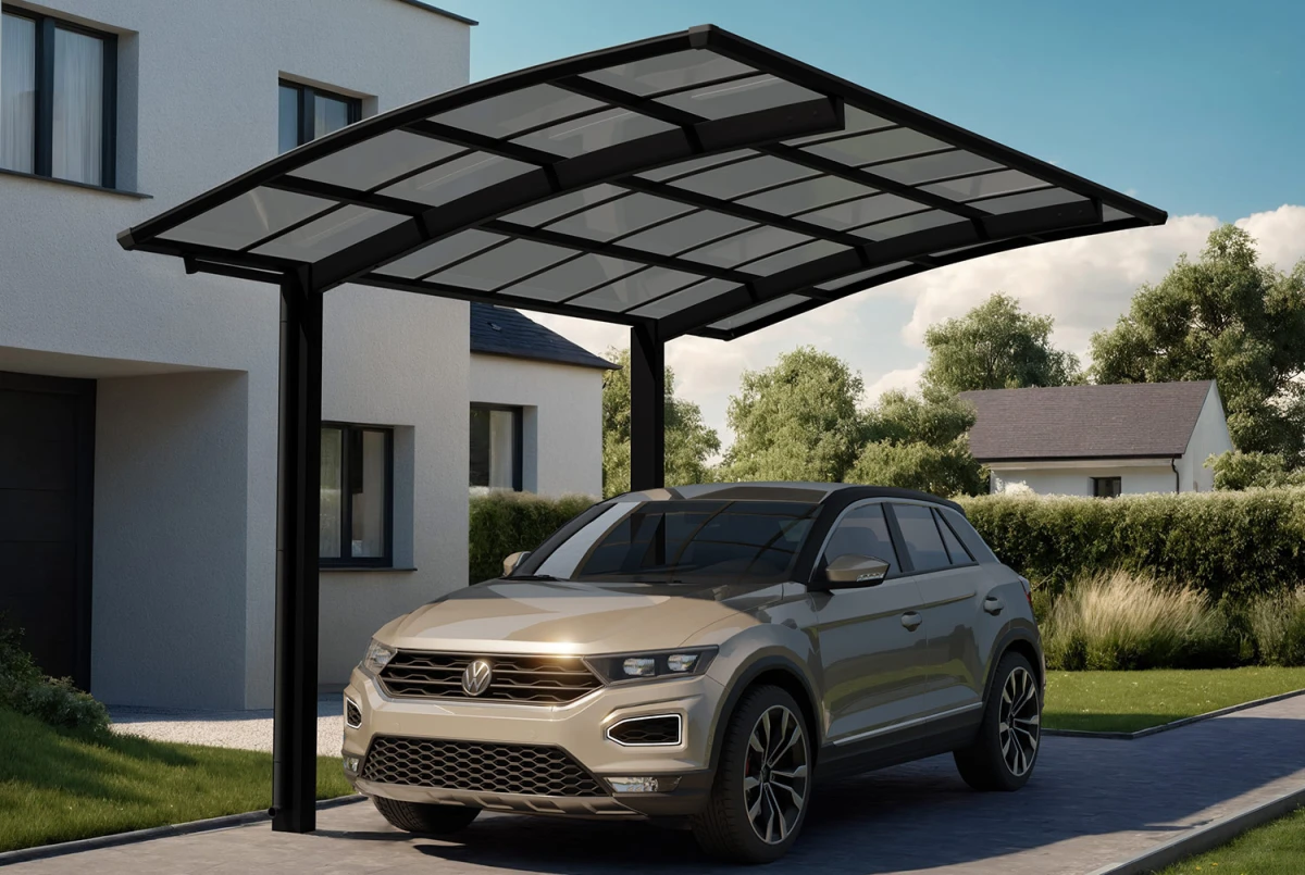 Carport XIMAX PORTOFORTE T60 Rall.+xs – 5,56m×2,4m – 75kg/m²