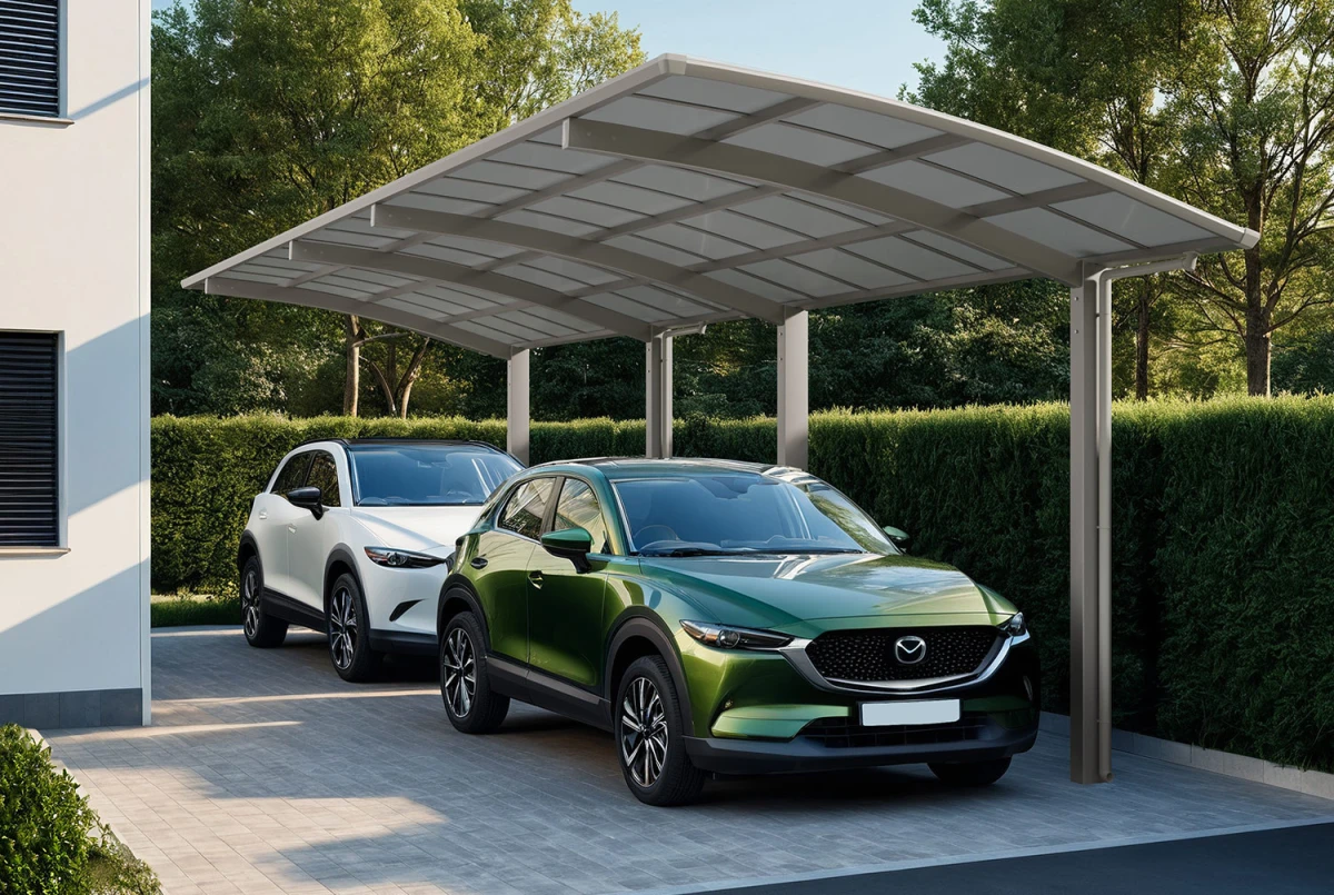 Carport XIMAX Tandem T60 – 9,83m×2,7m – 75kg/m²
