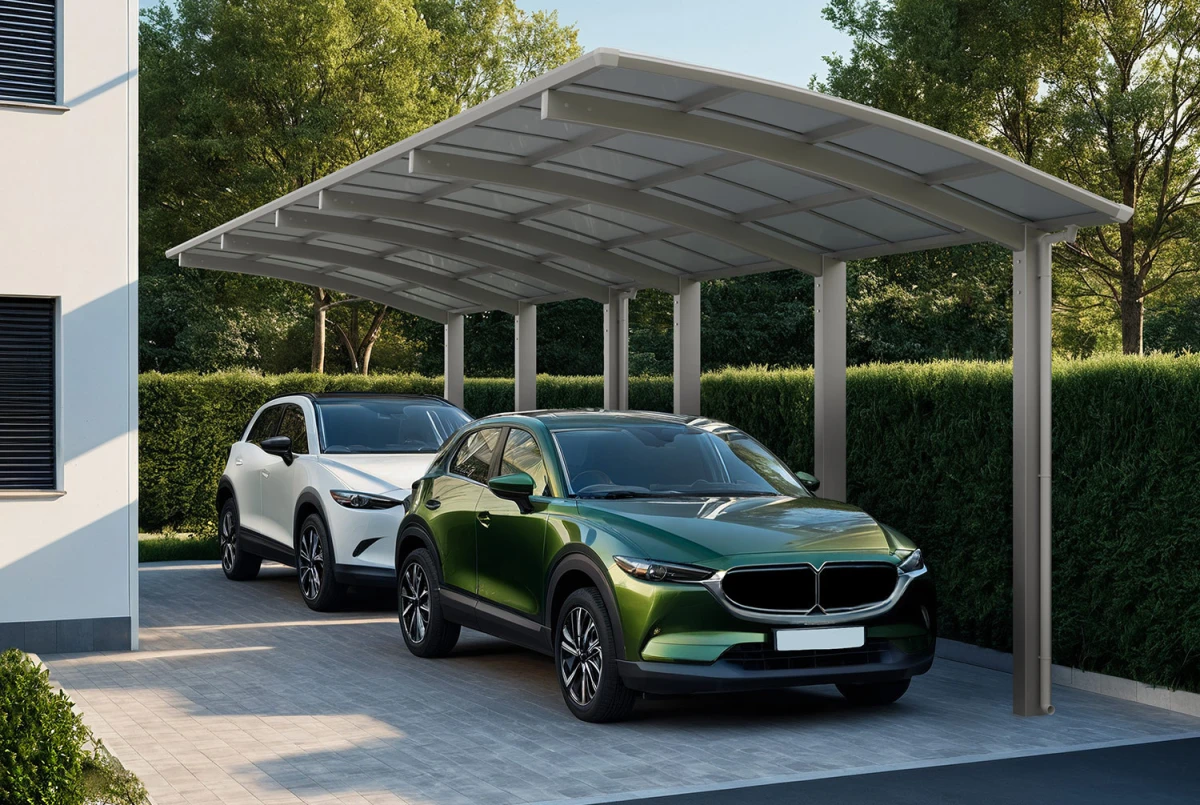 Carport XIMAX PORTOFORTE Tandem T110 – 9,83m×2,7m – 137kg/m²