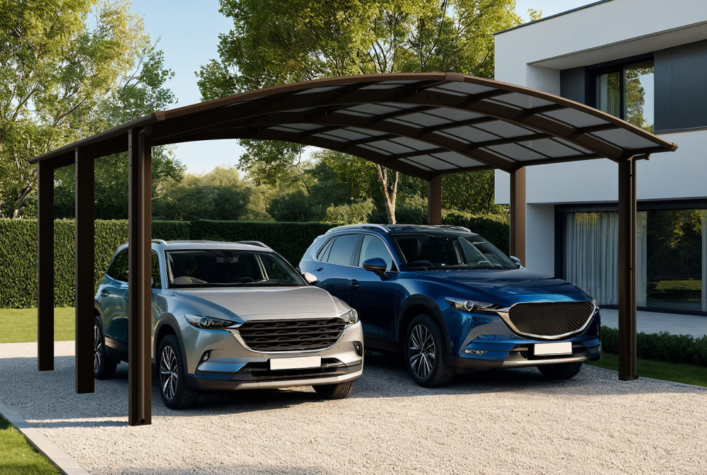 Carport XIMAX PORTOFORTE Mt.M T110 – 4,95m×5,42m – 137kg/m²