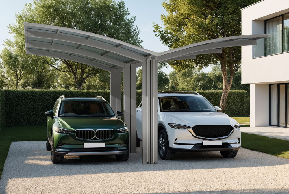 Carport XIMAX PORTOFORTE Mt.Y T110 xl – 4,95m×6,05m – 137kg/m²