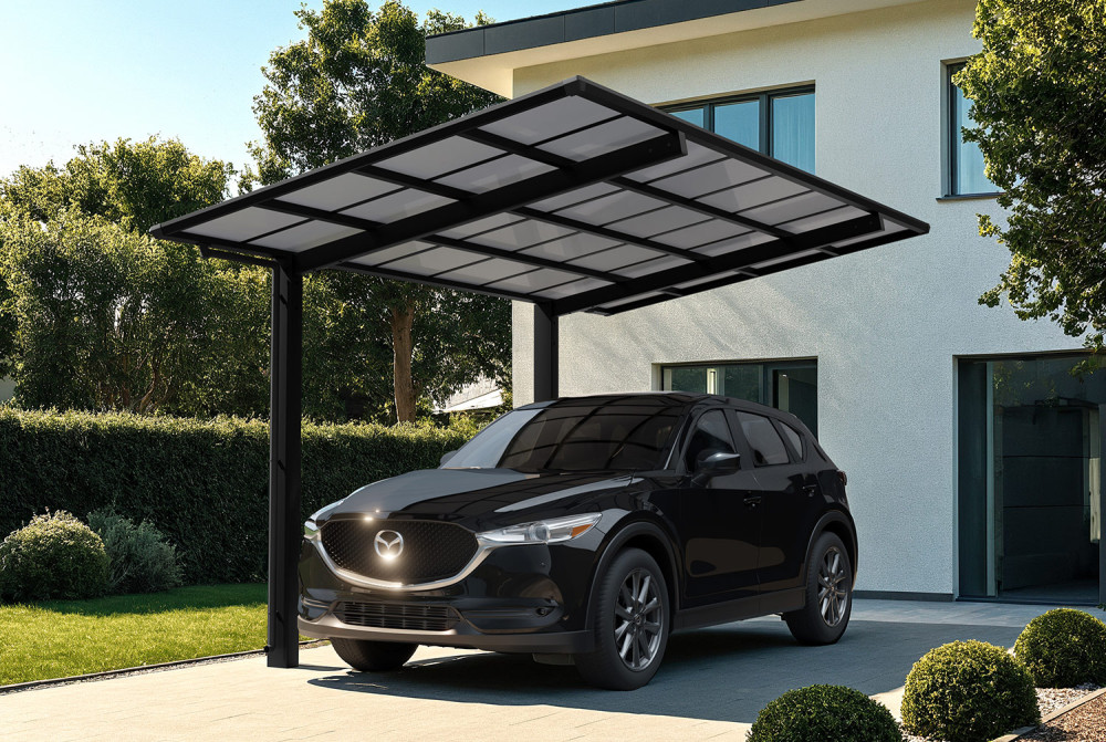 Carport XIMAX LINÉA T60 Rall.+xl – 5,56m×3,02m – 75kg/m²