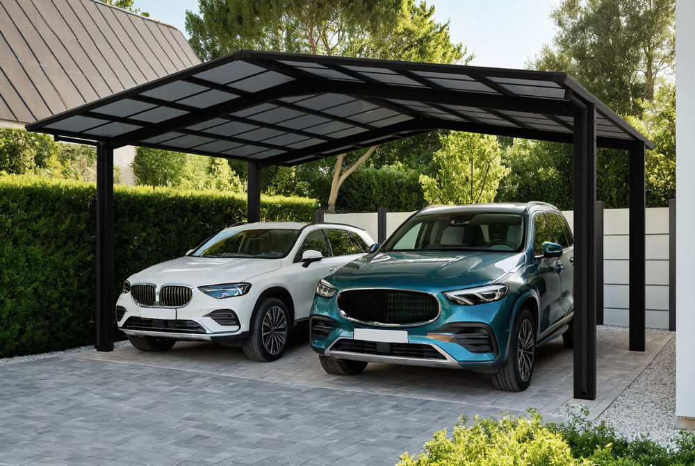 Carport XIMAX LINÉA Montage M T60 Rall. – 5,56m×5,46m – 75kg/m²