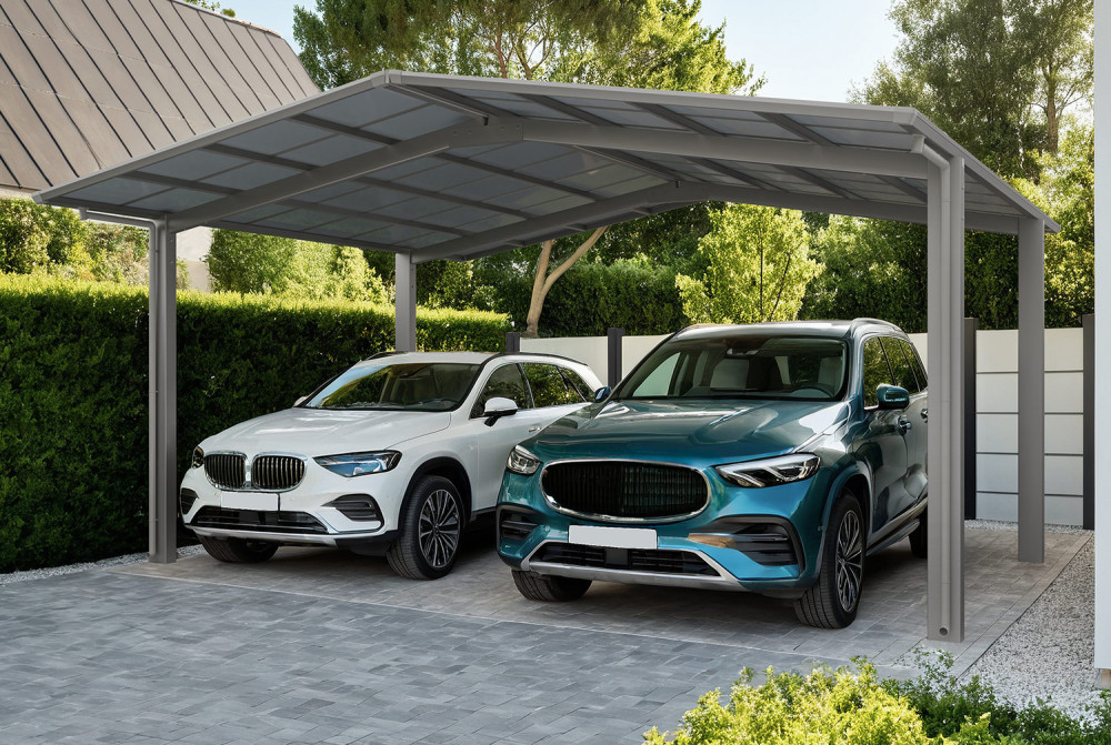 Carport XIMAX LINÉA Montage M T60 Rall.+xl – 5,56m×6,05m – 75kg/m²