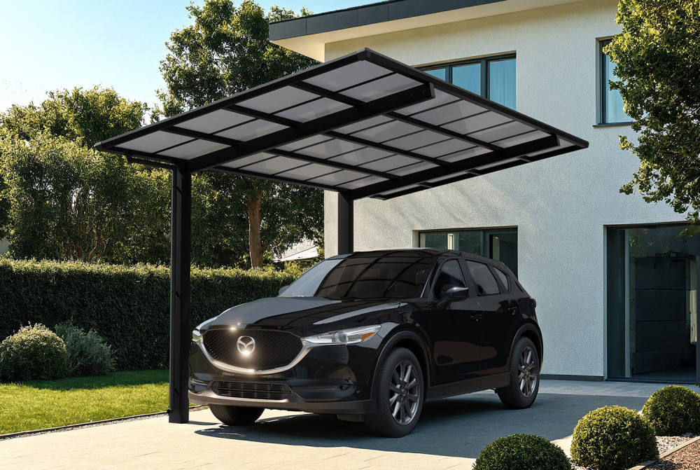 Carport XIMAX LINÉA T80 xs – 4,95m×2,43m – 100 kg/m²