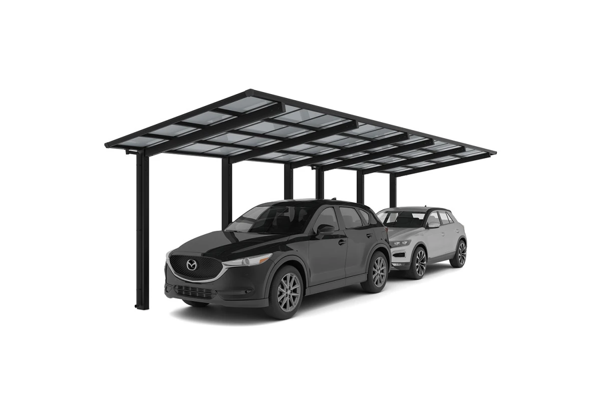 Carport XIMAX LINÉA Tandem T110 Rall.+xl – 11,03m×3,02m – 137kg/m²