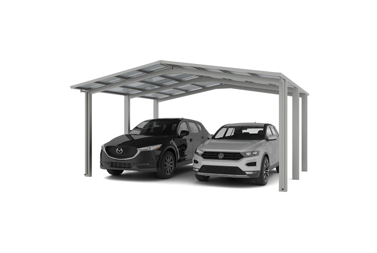 Carport XIMAX LINÉA Montage M T110 Rall.+xl – 5,56m×6,05m – 137kg/m²