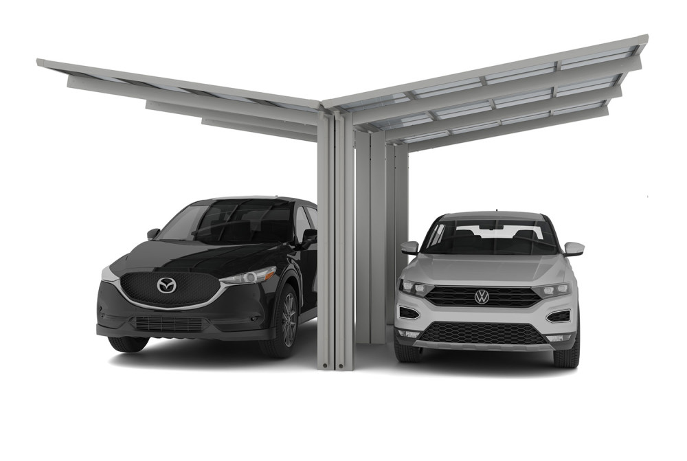 Carport XIMAX LINÉA Montage Y T110 Rall. – 5,56m×5,48m – 137kg/m²