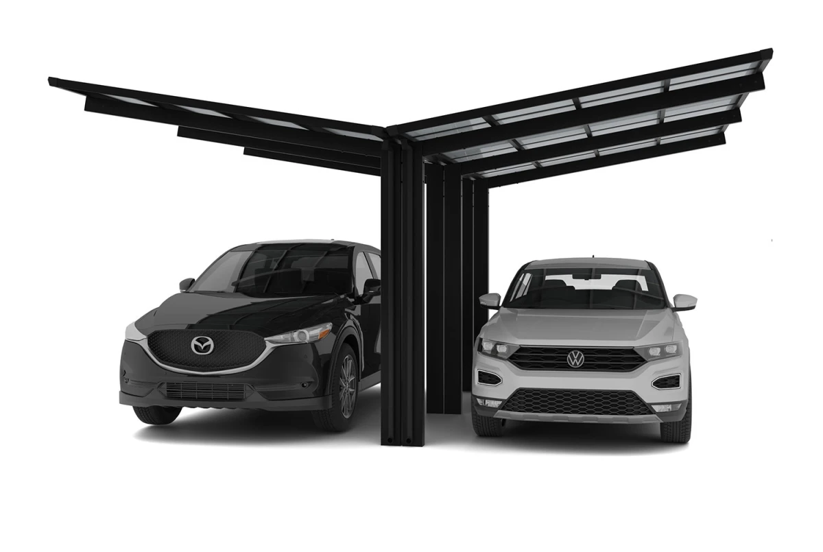 Carport XIMAX LINÉA Montage Y T110 Rall.+xl – 5,56m×6,07m – 137kg/m²