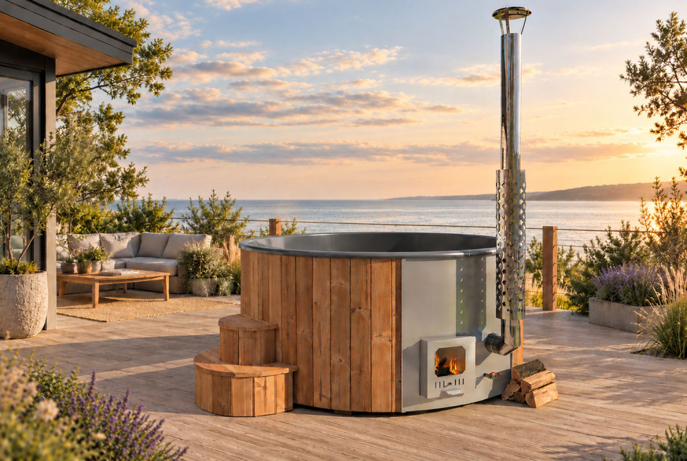 Bain nordique HOT Delux Tub 200 bois Thermowood