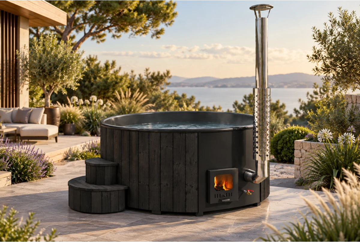 Bain nordique HOT Delux Tub 200 bois Thermowood