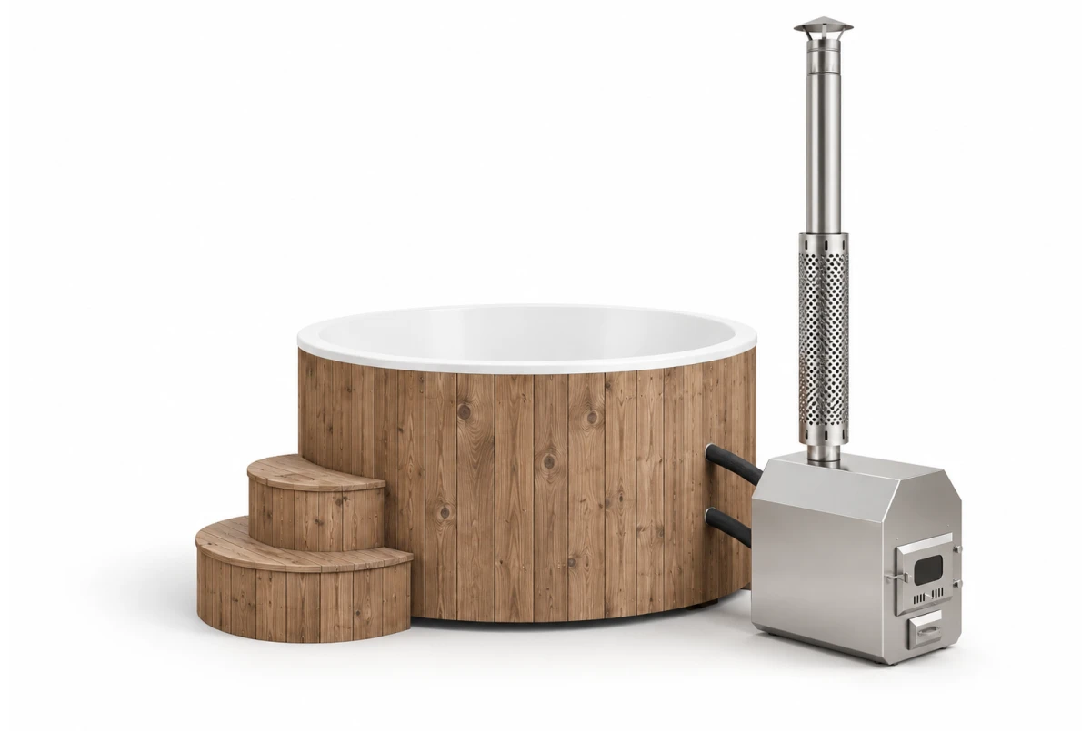 Bain nordique HOT Delux Tub 200 chauffe-eau extérieur