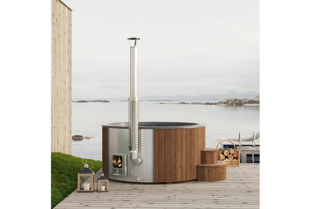 Bain nordique HOT Delux Tub 220 XL bois Thermowood