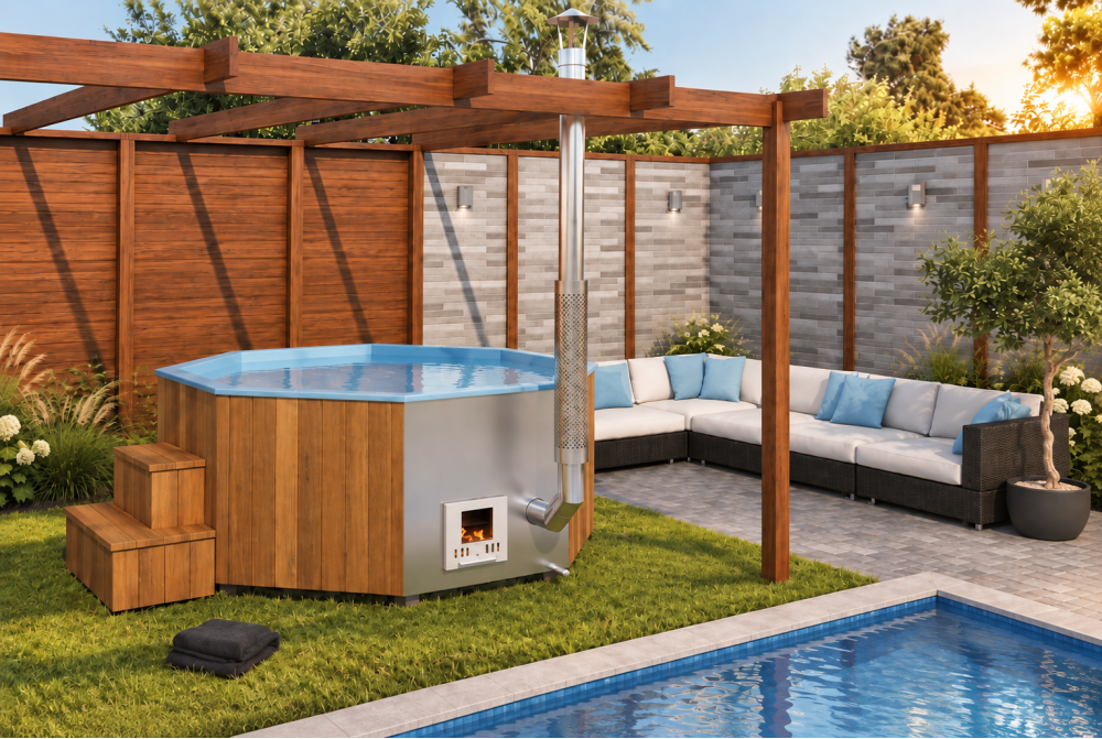 Bain nordique HOT Delux Tub XL Mulliking 240 bois Thermowood