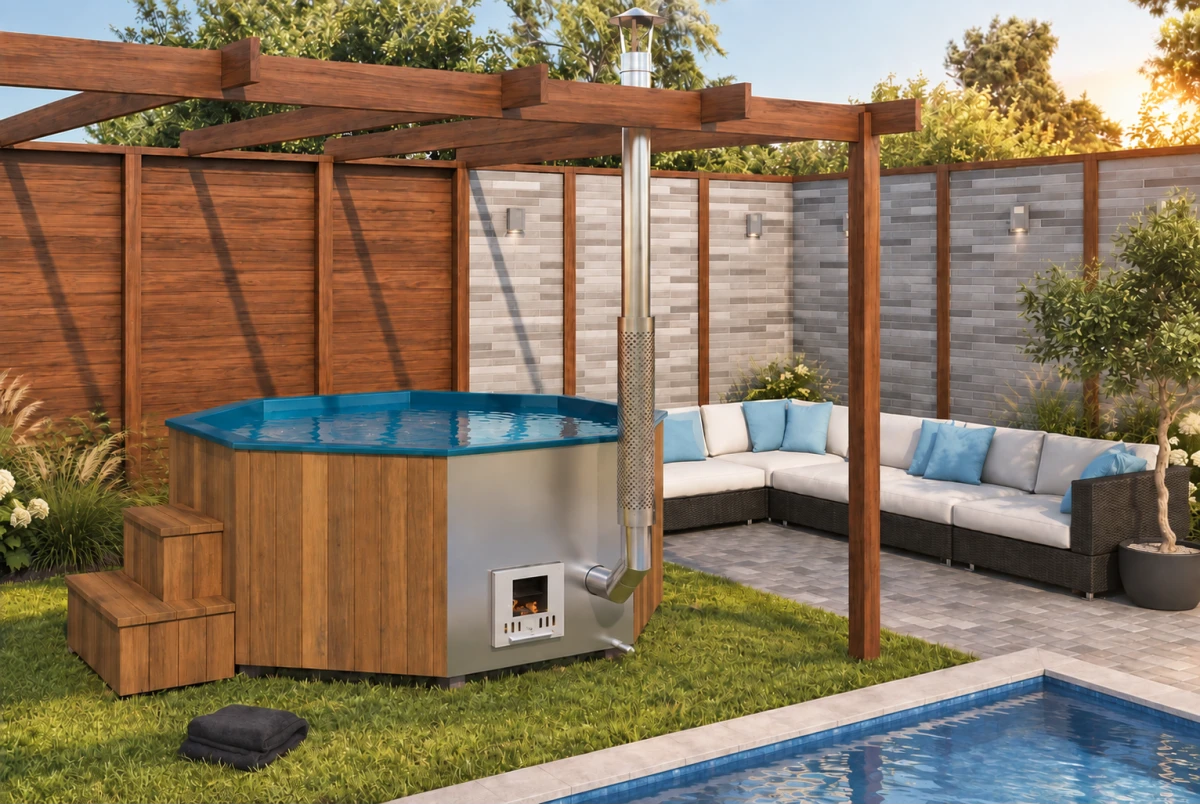 Bain nordique HOT Delux Tub XL Mulliking 240 bois Thermowood