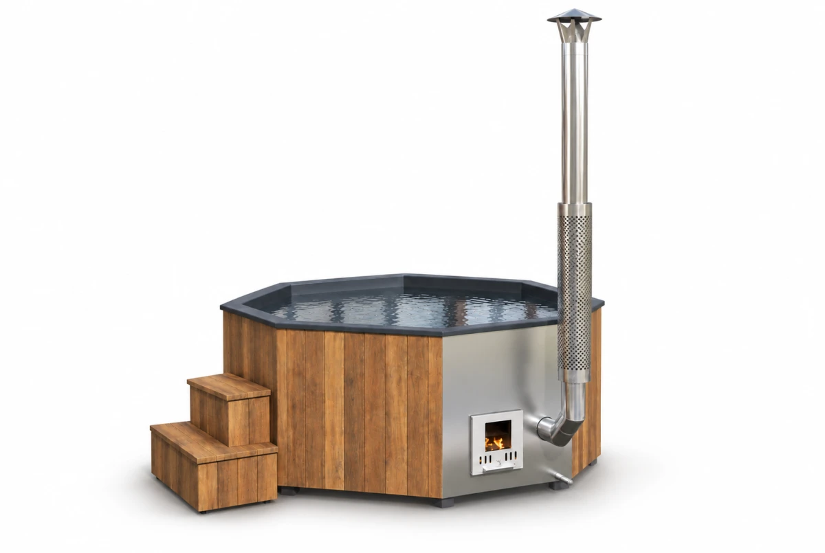Bain nordique HOT Delux Tub XL Mulliking 240 bois Thermowood