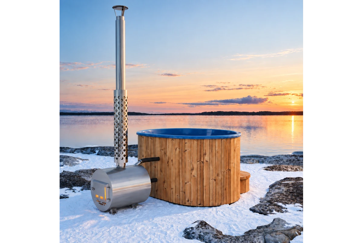 Bain nordique HOT Tub Ofuro Delux 2 places bois Thermowood