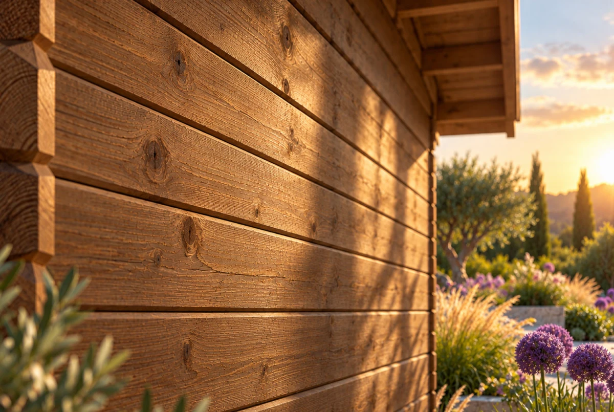 Chalet de jardin bois traité autoclave NATURA D - Toit plat - 2 pièces - 14,95 m² - Madriers 44 mm