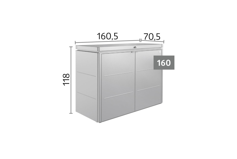 Coffre de jardin BIOHORT HighBoard 160