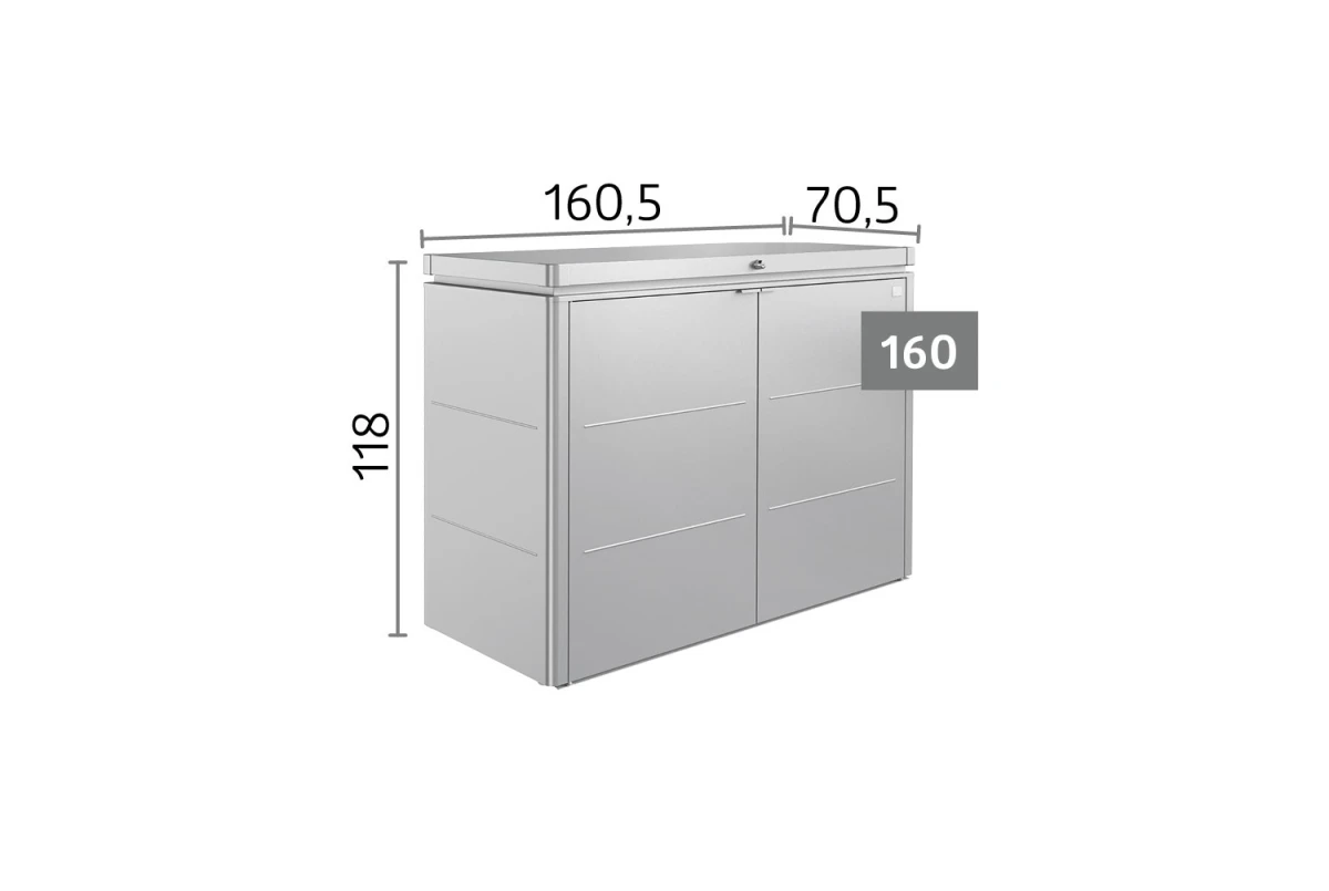 Coffre de jardin BIOHORT HighBoard 160
