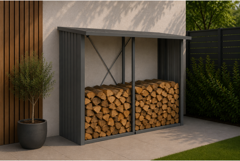 Coffre de rangement extérieur BIOHORT WoodStock 300 L