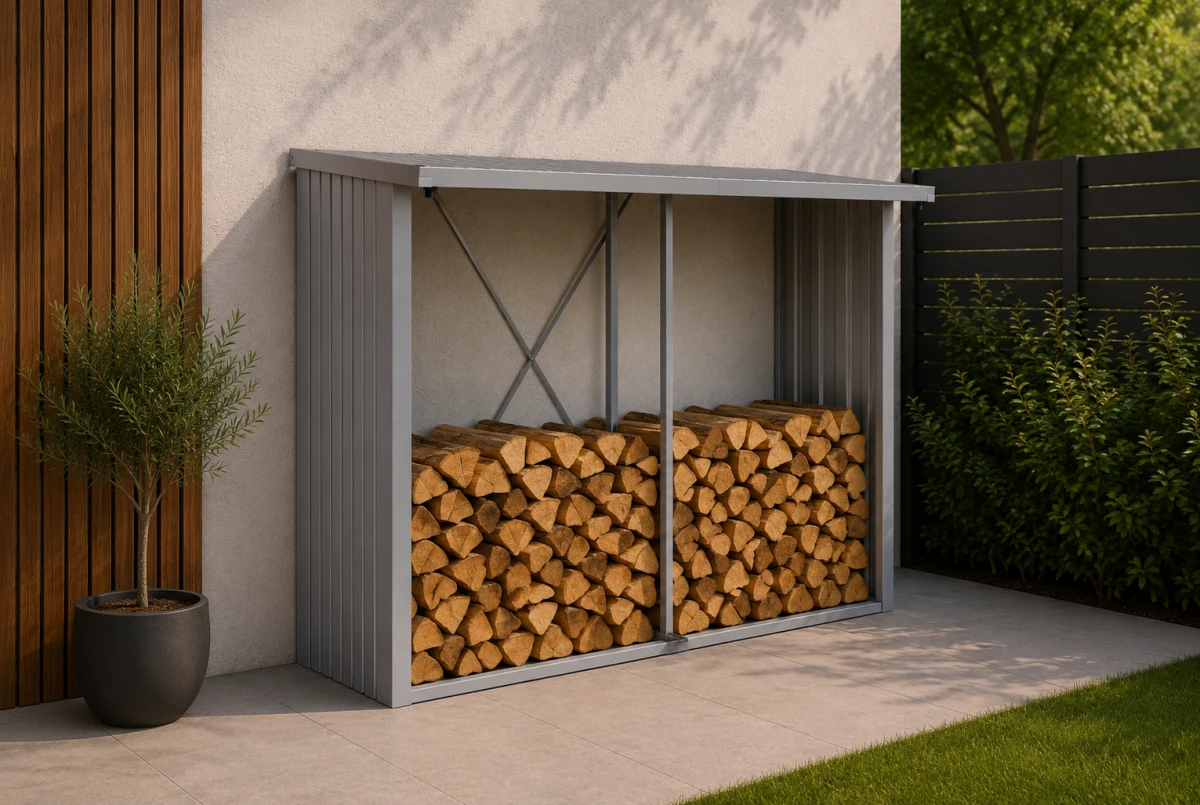 Coffre de rangement extérieur BIOHORT WoodStock 300 L