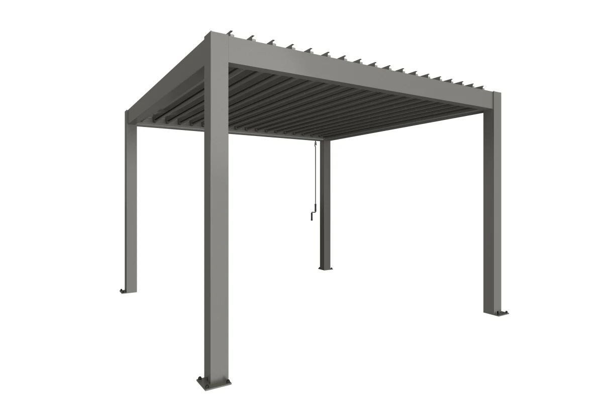 Pergola Biohort T. 3,5m x 3,5m – Acier Thermolaqué – Garantie 20 ans